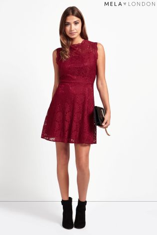 Mela Loves London Lace Sweetheart Dress